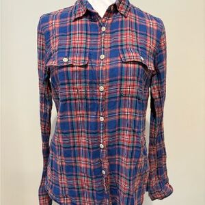 J. Crew Multicolor Plaid Shirt